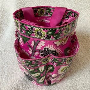 SOLD Vera Bradley Priscilla Pink Caddy Organizer